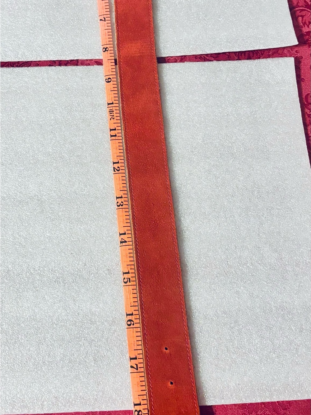 Rich Red Leather Belt